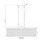 Z-Lite Carnaby Pendant, 10-Light, 12 In.W x 42.25 In.L x 12 In.H, Matte Black/Clear Ribbed 7504-42L-MB - alternate 8